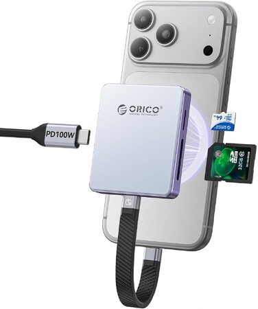 新発売！ORICO AP42F 5 in 1 磁気吸着式カードリーダー & M.2 ハードディスクケース-特別割引実施中！割引後価格3119円