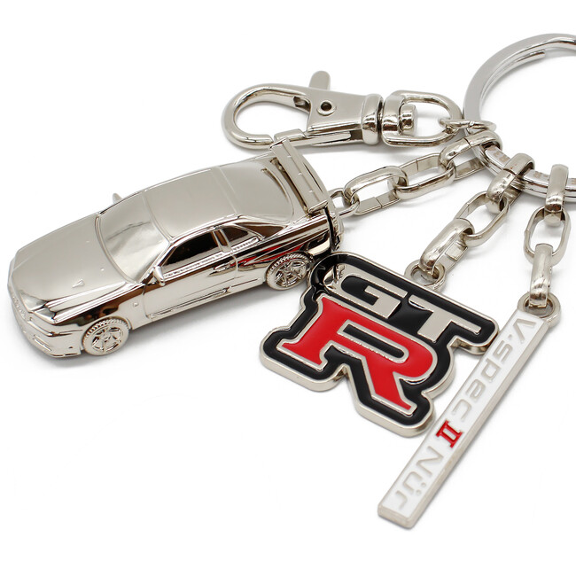 新商品●3000個限定● 日産スカイライン GT-R (BNR34) キーリング、一般販売開始！