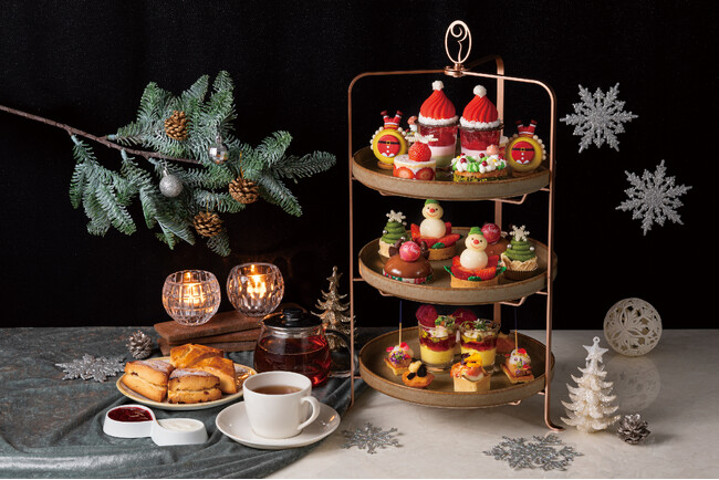 サンタ帽や雪だるまなど、心ときめくスイーツたちで溢れる「クリスマスアフタヌーンティー」開催
