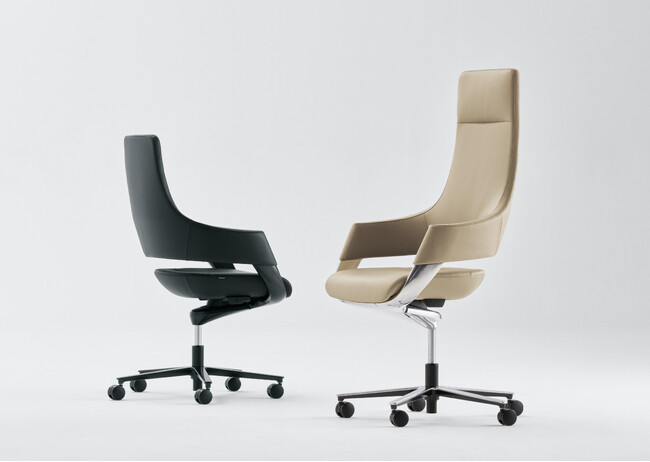 カンファレンスシーティング「Flotte（フローテ）」の本革に意匠的な加工を施したラグジュアリータイプを発表