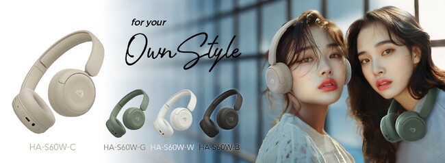 ワイヤレスヘッドホン「HA-S60W」を発売
