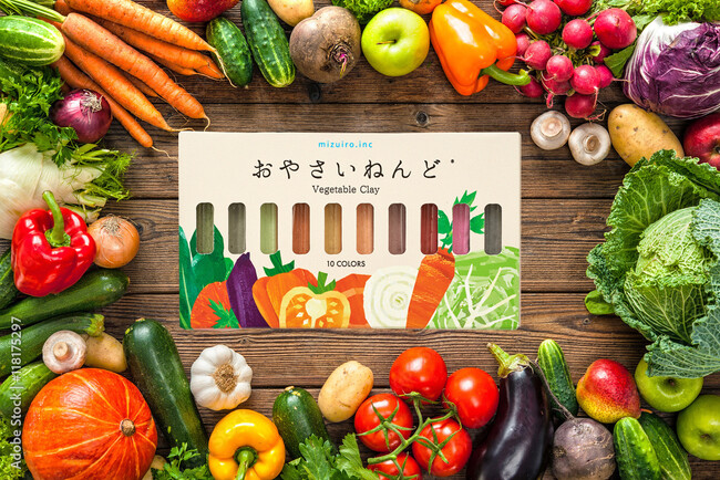 規格外品などの野菜から生まれた、やさしい色の「おやさいねんど(R)︎」新発売