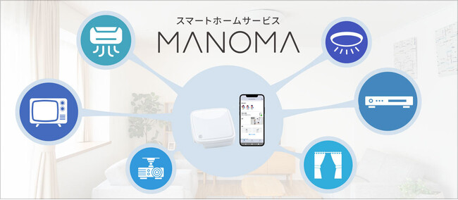 スマートホームサービス「MANOMA」-スマート家電リモコンのプリセット対応機器にテレビ、エアコンの12機種を追加