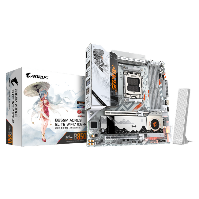 GIGABYTEより、AORUS 神鷹凛（かみたか・りん）モデルB850 Micro-ATX マザーボード発売