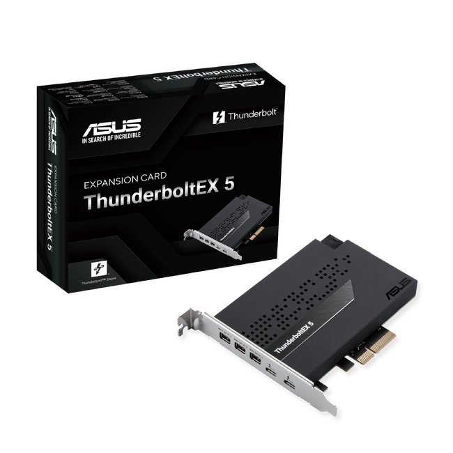 転送速度最大120Gb/sのThunderbolt 5ポートをPCに増設できる拡張カード「ThunderboltEX 5」を発表