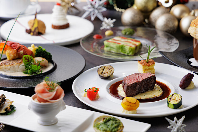 神戸三宮のクリスマスディナー、鮑・蟹・オマール海老など贅沢な食材で彩る全9品のフルコースを楽しむ特別な2日間、12月24日・25日に開催