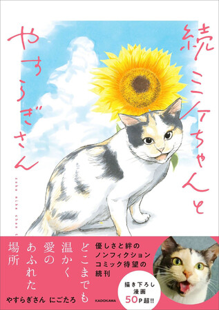 Xフォロワー6万人の看板猫！　生まれつき3本脚のミケちゃんが、元気と癒しを届ける。前作以上の感動を呼ぶ『続 ミケちゃんとやすらぎさん』2025年11月13日（木）発売