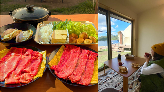 【島根県海士町】海士グランピング　TADAYOIが、「プレミアム鍋プラン」を2025年11月1日より発売中！