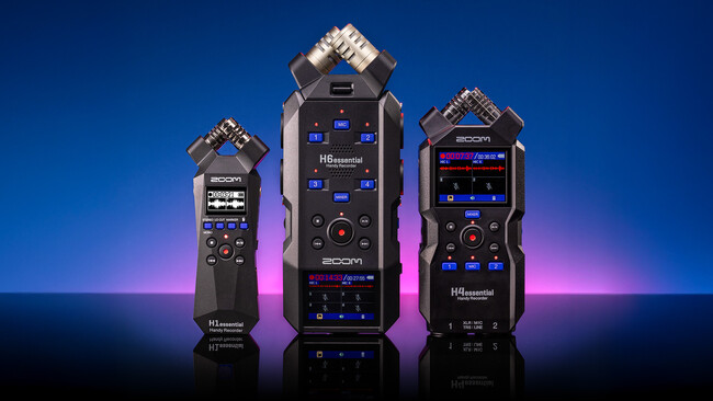 H1essential / H4essential / H6essential 大型アップデート｜入力ゲイン調整、AIノイズリダクション、MP3レコーディング機能を追加