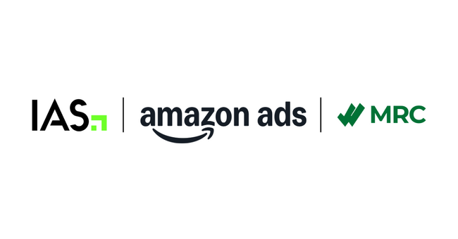 IAS、Amazon プロパティにおけるインプレッション、ビューアビリティ、無効トラフィック計測で MRC 認定を取得