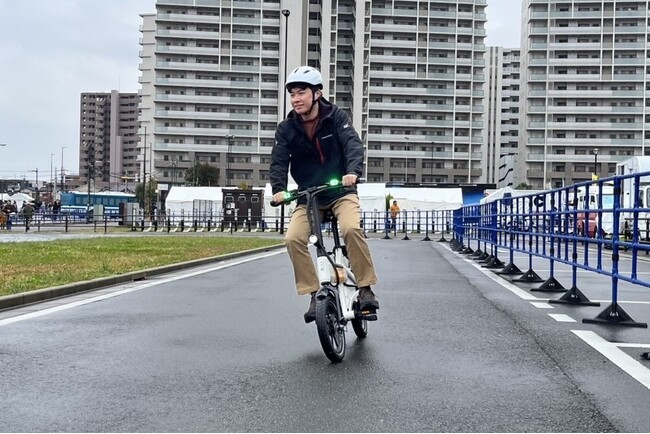 2025サイクルフェスタで電動サイクルの交通安全啓発および試乗会を実施