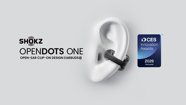 Shokz OpenDots ONE | 2026 CES Innovation Awards(R)を受賞