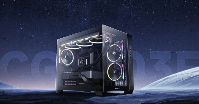 デュアルチャンバー構造のピラーレスデザインを採用したミニタワー型PCケース、DeepCool社製「CG330 3F」シリーズを発表