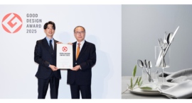 「2025年度グッドデザイン賞」に輝いた、燕物産のカトラリーシリーズ【Stilla】の展示が新潟・燕三条でスタート。12月には東京・丸の内の展示会にも登場
