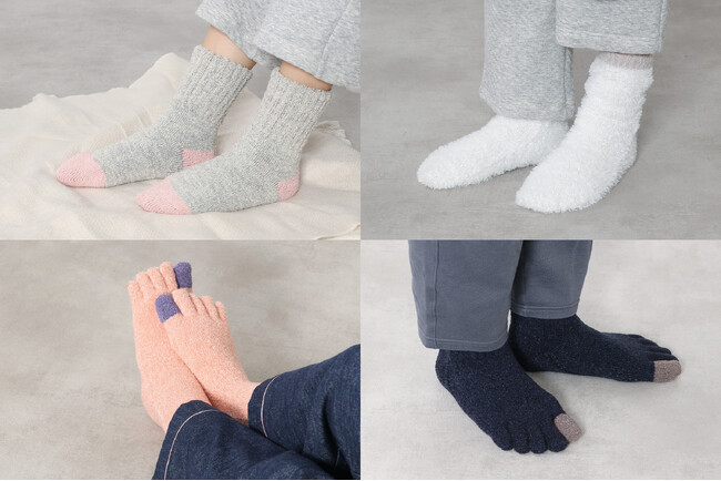 急激に気温が下がり、“足元の冷え”が気になる方におすすめ KEYUCA(ケユカ)の「“ふわもこ”あったかルームソックス」が登場