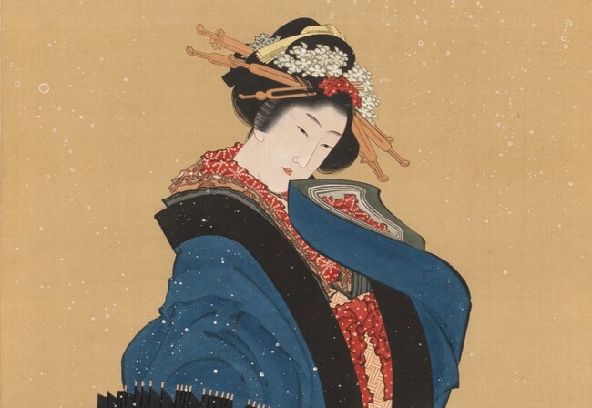 小樽芸術村「浮世絵美術館」に葛飾北斎「雪中美人図」収蔵のお知らせ