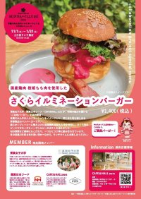 清泉女子大学地球市民学部の安斎ゼミが「さくらイルミネーションバーガー」を開発 ― 2026年1月31日まで大崎のCAFE&HALL oursで提供