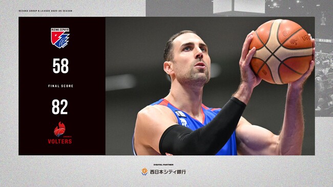 B2福岡｜攻守で押し切られ、大差でGAME2を落とす