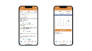 左から「Q&A画面」「スケジュール画面 左から「Q&A画面」「スケジュール画面