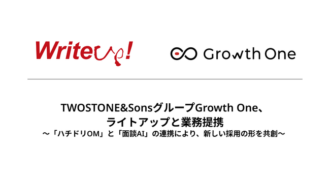 TWOSTONE&SonsグループGrowth One、ライトアップと業務提携