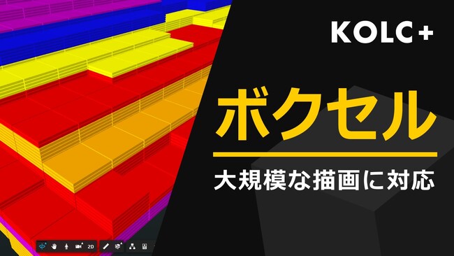 KOLC＋、大規模ボクセルに対応。属性情報もAPI連携で自動更新