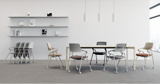 機能を魅せるフォルムと豊富なバリエーションが揃うミーティングチェアー「R Chair」を新発売