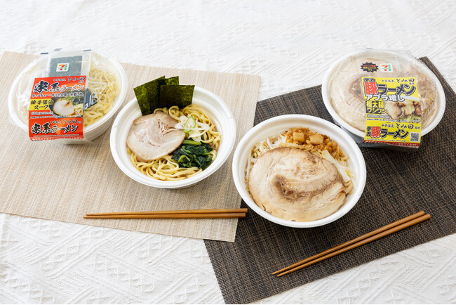 背脂にんにく約1.5倍に増量した「中華蕎麦 とみ田監修 デカ豚ラーメン アブラ増 極太麺ワシワシ」＆家系ラーメンへの新たな挑戦となる新商品「中華蕎麦 とみ田監修 家系ラーメン」の２品が登場！