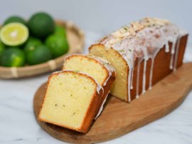 米粉とすだちのパウンドケーキ(北限のすだち、山形県産はえぬき使用)