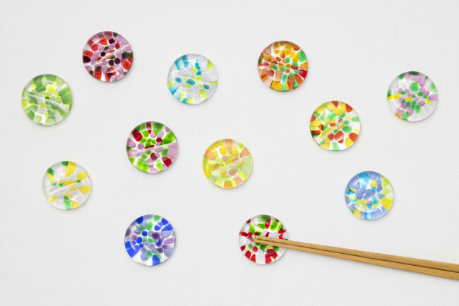 津軽びいどろ　誕生花を彩る箸置きシリーズ「十二花月」　11月18日(火)発売