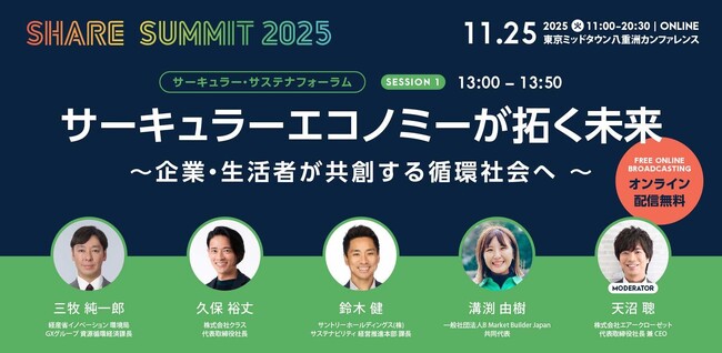 クラス代表取締役社長の久保 裕丈が、11月25日(火)開催「SHARE SUMMIT 2025」に登壇