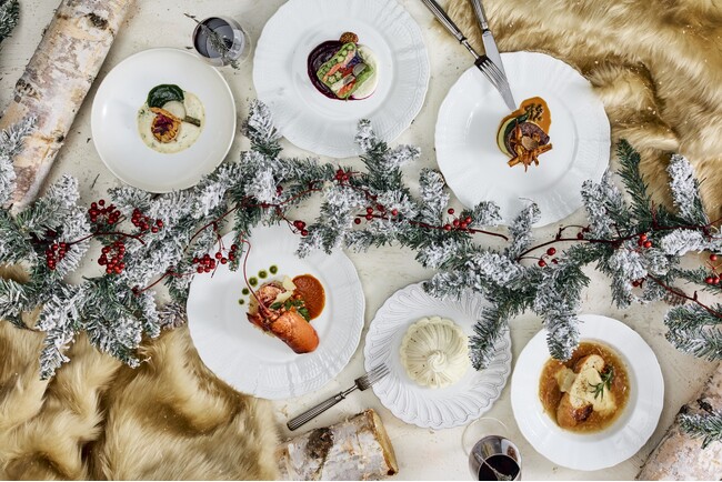 RITUEL 虎ノ門 冬のアルプス・モンブランをテーマにした「クリスマスディナー」と「ホリデーアフタヌーンティー」を提供開始