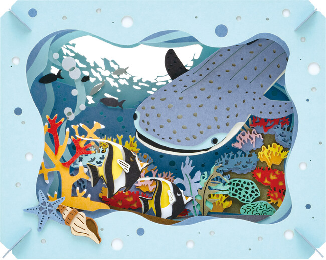 お客様の声から実現！やさしい難易度で楽しめる海の立体アート「ペーパーシアター　ジンベエザメ」発売