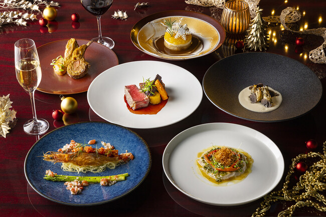 【プルマン東京田町】車海老・ストリップロイン・ラム・トリュフなど選び抜かれた食材で紡ぐ「クリスマスディナーコース」海と大地の恵み、メイン級の食材を贅沢に使用した6品コースが登場