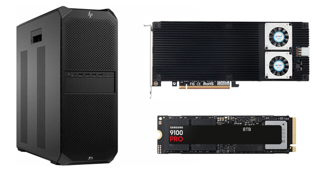 HP Z6 G5 Aに、Areca社製RAIDカードとSamsung 9100 PROを組み合わせたオリジナルカスタムモデルを販売開始
