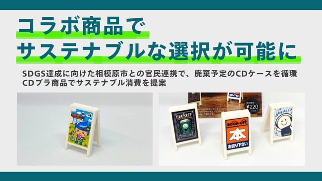 【コラボ商品でサステナブルな選択が可能に】SDGs達成に向けた相模原市との官民連携で、廃棄予定のCDケースを循環