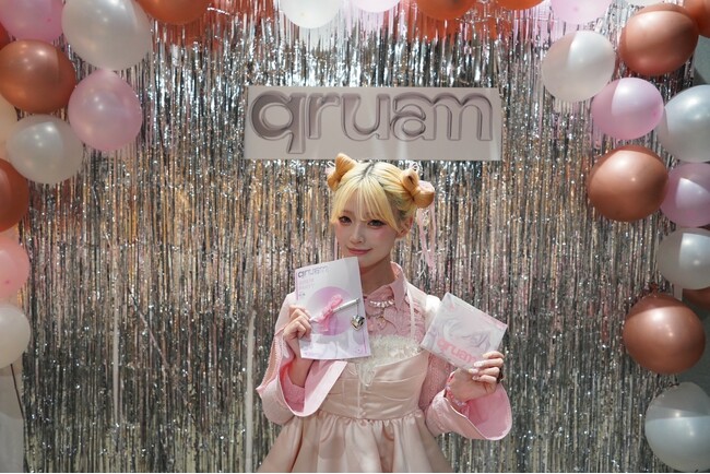 #一重メイクで注目の人気インフルエンサー「かきぶちももの」さん登場！ブランド初イベント「qruam Girl's Party with かきぶちももの」レポート