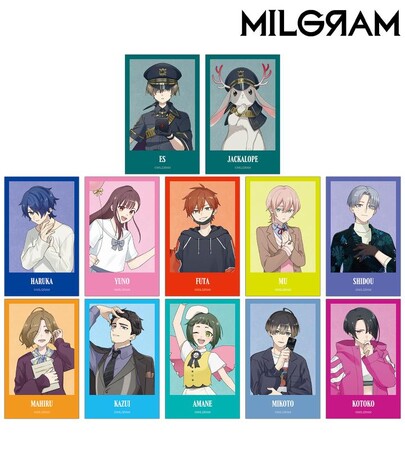 『MILGRAM -ミルグラム-』の描き下ろし 第一審MV衣装ver. トレーディングイラストカードなどの受注を開始！！アニメ・漫画のオリジナルグッズを販売する「AMNIBUS」にて