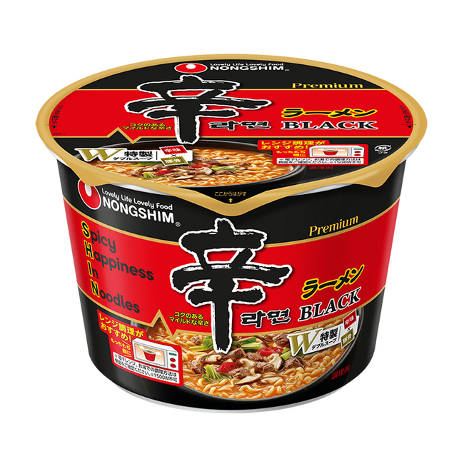 世界最高(※)の即席麺に選ばれたプレミアム辛ラーメンが話題のレンジ対応品にリニューアル！「辛ラーメン ブラック カップ」が11月24日（月）より全国のコンビニエンスストアで発売！