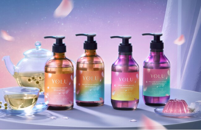【桜ヘアケア売上日本1位*】夜桜×スイーツ＆ドリンクをイメージ、YOLUの春限定品に「メロウ」シリーズ初登場！自分へのご褒美、癒しの「ナイトトリーツコレクション」12月2日新発売
