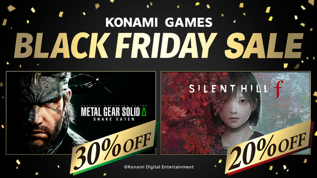 KONAMI 「BLACK FRIDAY SALE」を開催中!