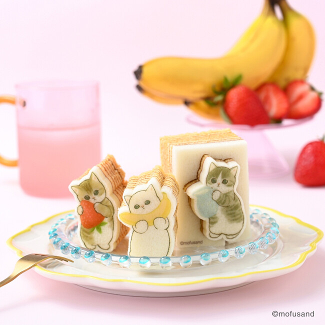 あの「mofusand」がスイーツに! もふもふにゃんこの“かたにゃきバウム”新発売