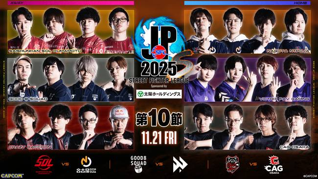 Division S 本節が遂に終結！　「ストリートファイターリーグ: Pro-JP 2025 Division S 第10節」結果速報！