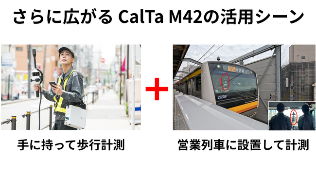 CalTa M42 鉄道の活用シーンが拡大 ~車両改造不要、営業列車で線路内点群を取得~