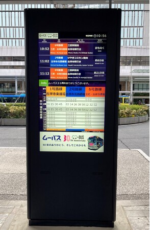 武蔵野市の“吉祥寺駅北口”に「スマートバス停」登場 ～NECネクサソリューションズのバス業向けソリューションで、30年間愛されるコミュニティバスのバス停を多くの方に優しい乗り場へ！～