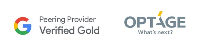 OPTAGE、Google の Verified Peering Providerプログラムで「Gold」認定を取得