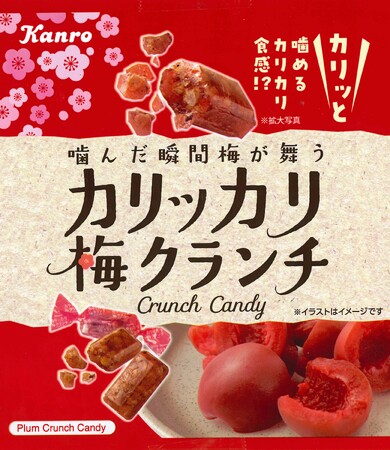 噛んだ瞬間梅が舞う、クセになるカリカリ食感! カンロ「カリッカリ梅クランチ」発売