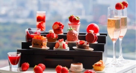 ヌン活女子必見！絶景×いちご×スイーツの至福体験　地上264mで味わう冬限定ストロベリーアフタヌーンティーが登場【デザートレストラン「OPERA」】