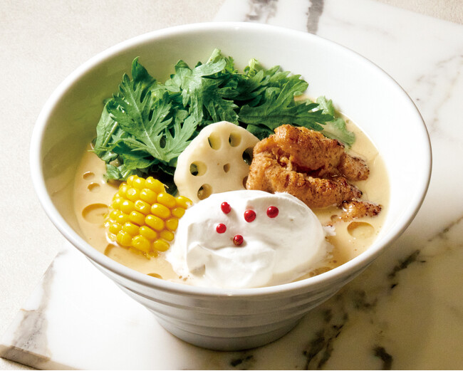 濃厚クリーミー×ふんわりホイップのヴィーガンラーメン！SOYミルクフォームの「糀 Miso Ramen」12月1日（月）からT’sたんたん限定店舗（東京・池袋）で発売