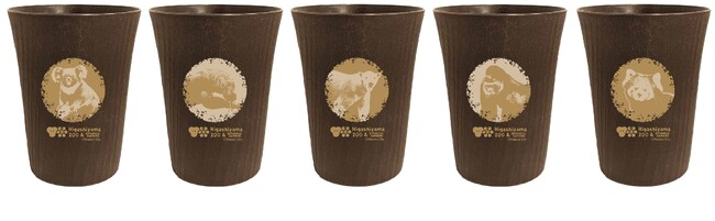 コアラが残したユーカリの幹や剪定枝を使ったリユースカップ