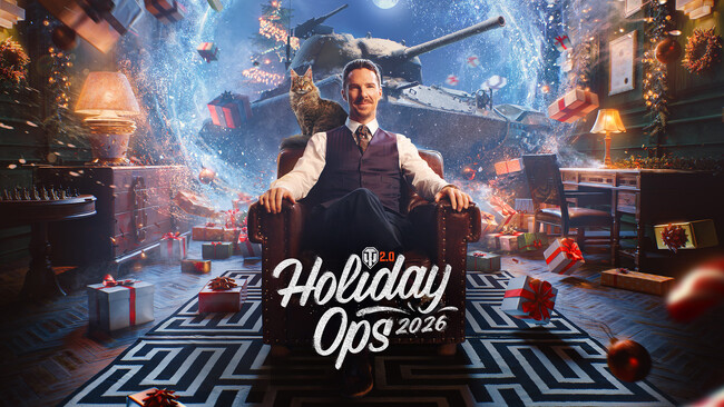 ベネディクト・カンバーバッチが『World of Tanks』のイベント「ホリデー作戦2026」で指揮を執る！